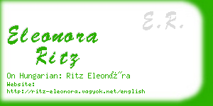 eleonora ritz business card